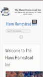 Mobile Screenshot of hannhomesteadinn.com